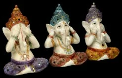 Ganesha Figuren Handbemalt 3er Set - Nichts Böses 10 Ganesha Figuren Handbemalt 3er Set - Nichts Böses -FIGUREN Verkäufe 2D FS26385 Ganesha Figur handbemakt 3er Set Nichts B ses 2 1280x1280
