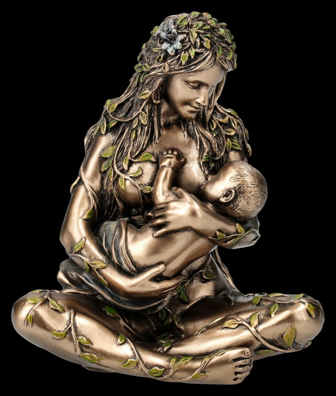 Gaia Figur Klein - Säugt Baby 3 Gaia Figur Klein - Säugt Baby
