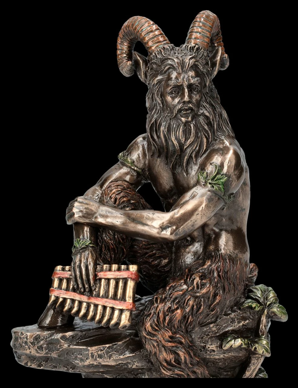Pan Figur - Griechischer Gott Mit Panflöte 9 Pan Figur - Griechischer Gott Mit Panflöte – Bild 7