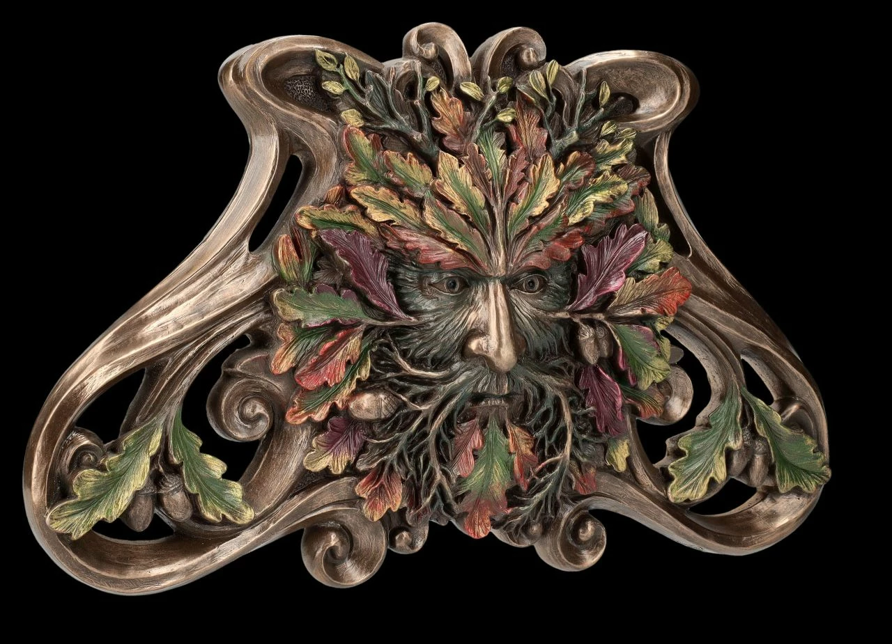 Wandrelief - Greenman Herbst 4 Wandrelief - Greenman Herbst – Bild 2