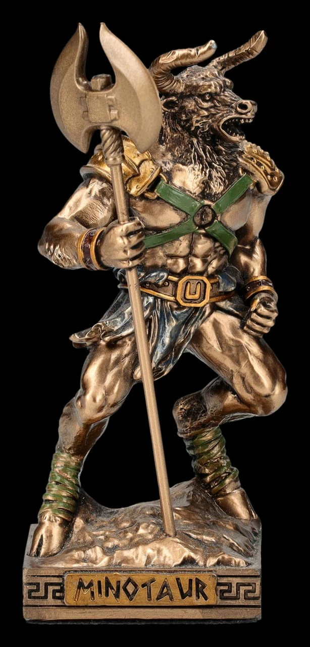 Minotaurus Figur Klein - Doppelaxt 3 Minotaurus Figur Klein - Doppelaxt