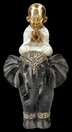 Buddha Figur Reitend Auf Elefant