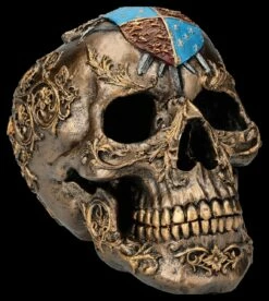 Totenkopf Figur - Ritter-Wappen