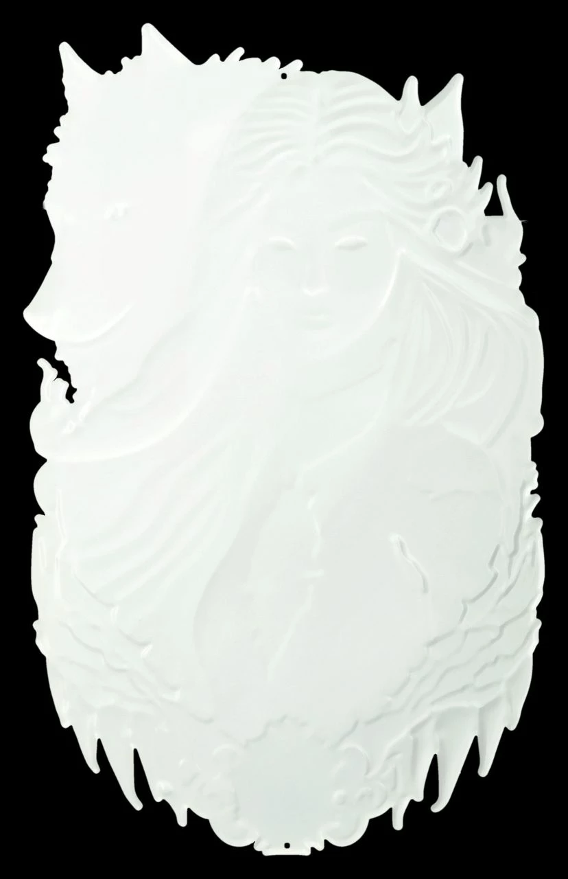 Blechschild - Magierin Mit Wolf 6 Blechschild - Magierin Mit Wolf – Bild 4