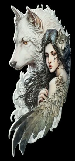 Blechschild - Kiegerin Des Lichtes Mit Flügeln -FIGUREN Verkäufe 2D FS26561 Blechschild Kriegerin des Lichtes mit Fl geln 3 1280x1280