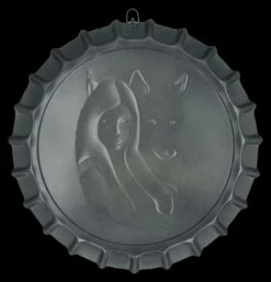 Blechschild Kronkorken - Wolf Prinzessin -FIGUREN Verkäufe 2D FS26566 Blechschild Kronkorken Wolf Prinzessin 3 1280x1280