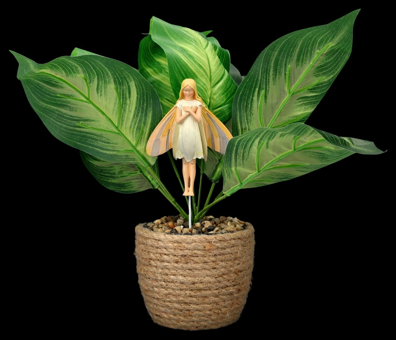 Elfen Figur Zum Stecken - Schneeglöckchen Fee 4 Elfen Figur Zum Stecken - Schneeglöckchen Fee – Bild 2