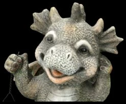 Gartenfigur - Fröhlicher Drache Mit Laterne -FIGUREN Verkäufe 2D FS26610 Gartenfigur Fr hlicher Drache mit Laterne 2 1280x1280