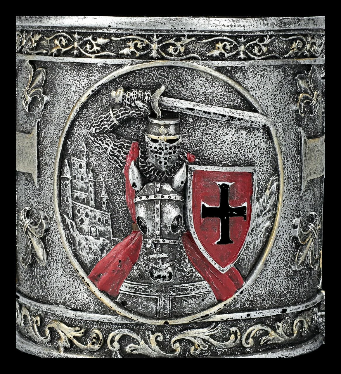 Ritter Krug - Kreuzritter Auf Pferd - Rot 9 Ritter Krug - Kreuzritter Auf Pferd - Rot – Bild 7