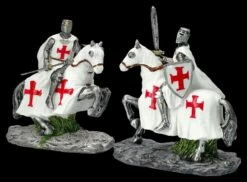 Ritter Figuren Set - Zwei Kreuzritter Auf Pferd Weiß -FIGUREN Verkäufe 2D FS26618 Ritter Figuren Set Zwei Kreuzritter auf Pferd weiss 4 1280x1280