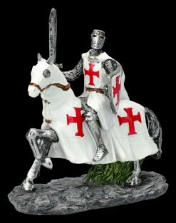 Ritter Figuren Set - Zwei Kreuzritter Auf Pferd Weiß -FIGUREN Verkäufe 2D FS26618 Ritter Figuren Set Zwei Kreuzritter auf Pferd weiss 6 1280x1280