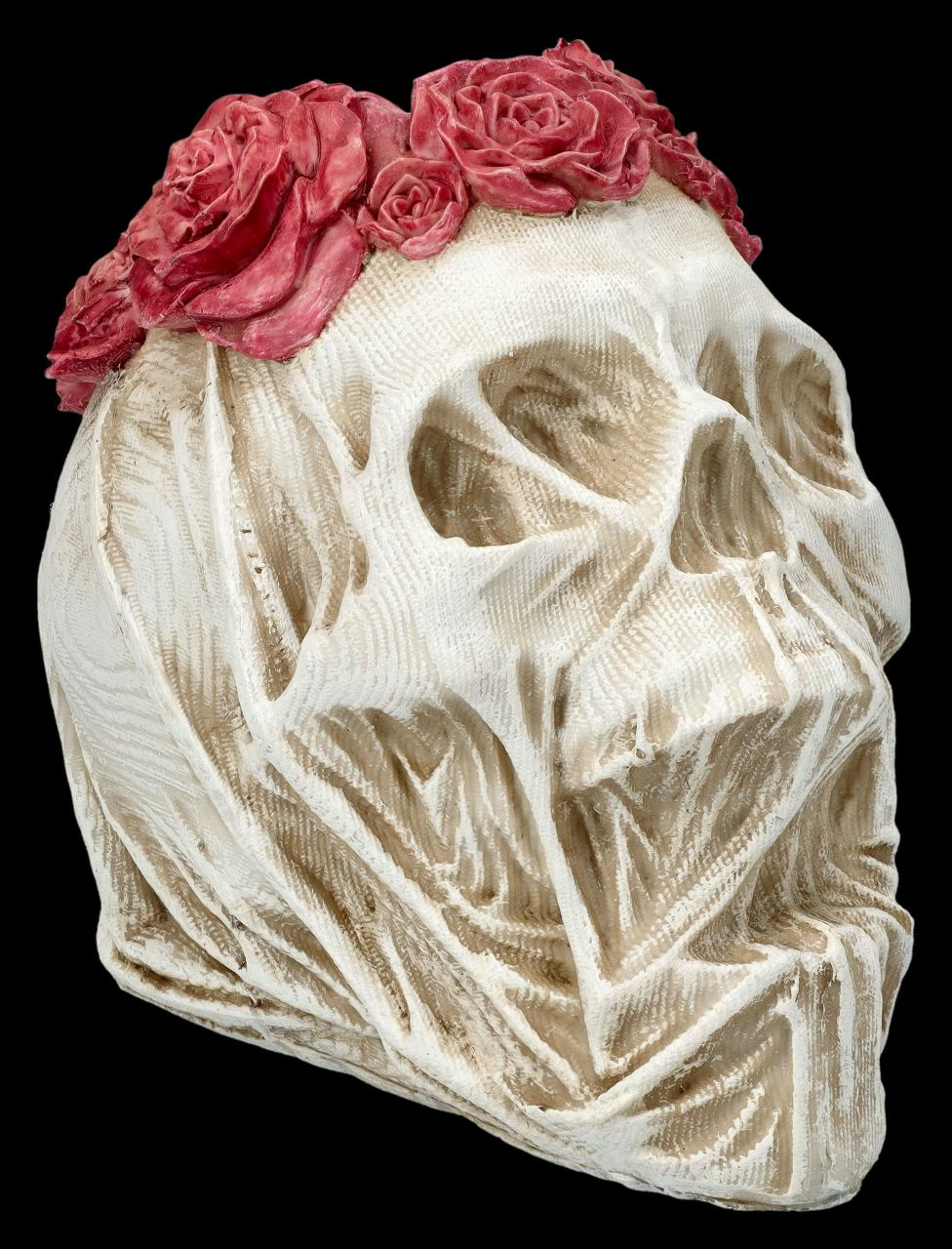 Totenkopf Mit Schleier Und Rosen - The Veil 3 Totenkopf Mit Schleier Und Rosen - The Veil