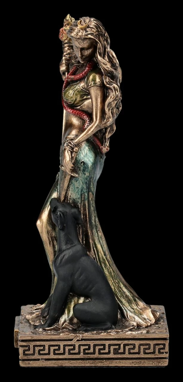 Hekate Figur Klein - Mondgöttin Mit Hunden 5 Hekate Figur Klein - Mondgöttin Mit Hunden – Bild 3