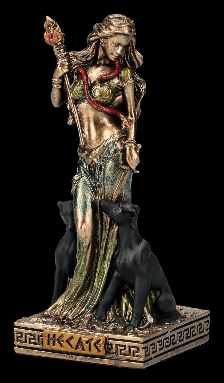 Hekate Figur Klein - Mondgöttin Mit Hunden 8 Hekate Figur Klein - Mondgöttin Mit Hunden – Bild 6