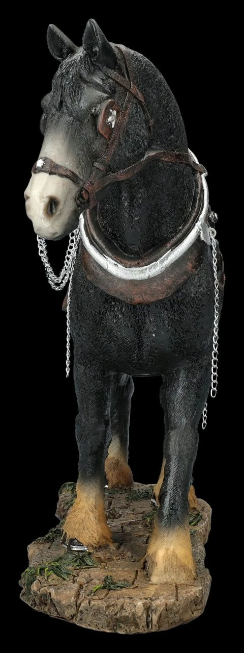 Pferde Figur - Percheron Kaltblut Mit Geschirr 5 Pferde Figur - Percheron Kaltblut Mit Geschirr – Bild 3