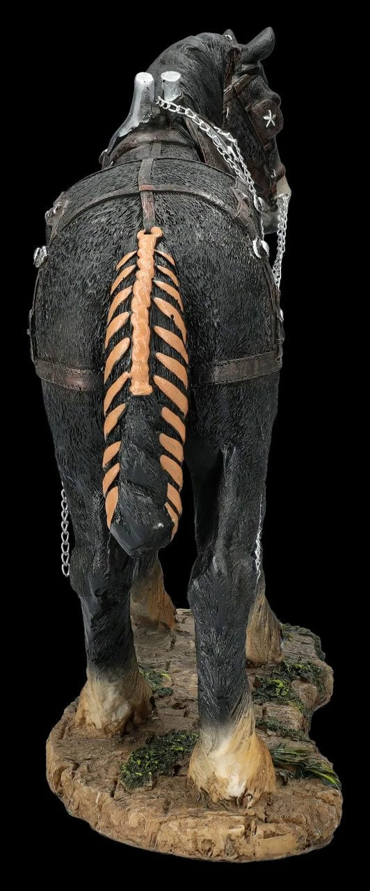 Pferde Figur - Percheron Kaltblut Mit Geschirr 7 Pferde Figur - Percheron Kaltblut Mit Geschirr – Bild 5