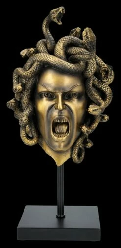 Kopf Der Medusa Auf Ständer