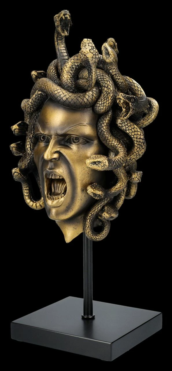 Kopf Der Medusa Auf Ständer 4 Kopf Der Medusa Auf Ständer – Bild 2