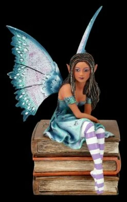 Elfen Figur Auf Büchern - Book Fairy By Amy Brown