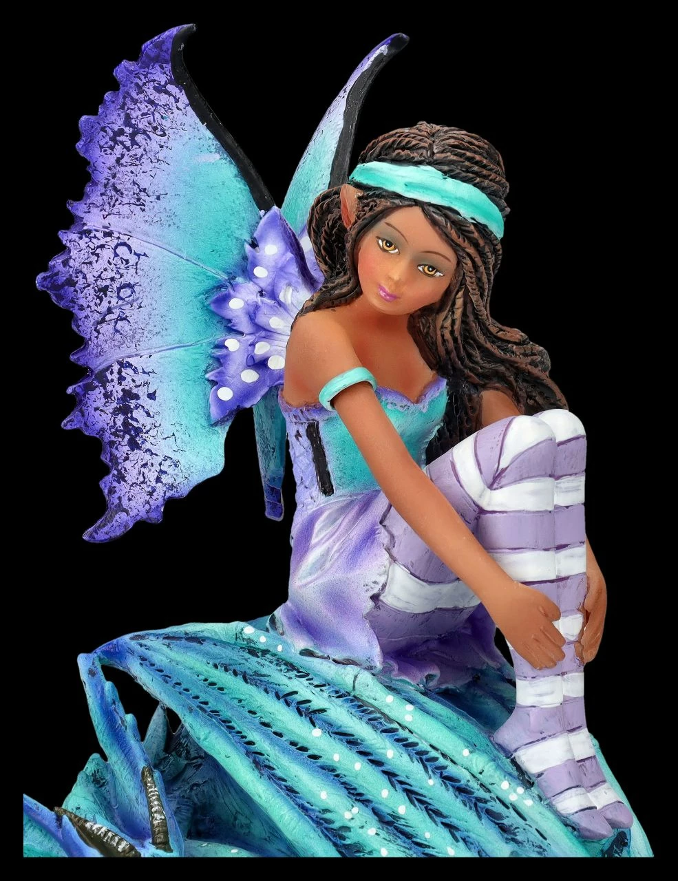 Elfen Figur Mit Drache - Dragon Perch By Amy Brown 9 Elfen Figur Mit Drache - Dragon Perch By Amy Brown – Bild 7