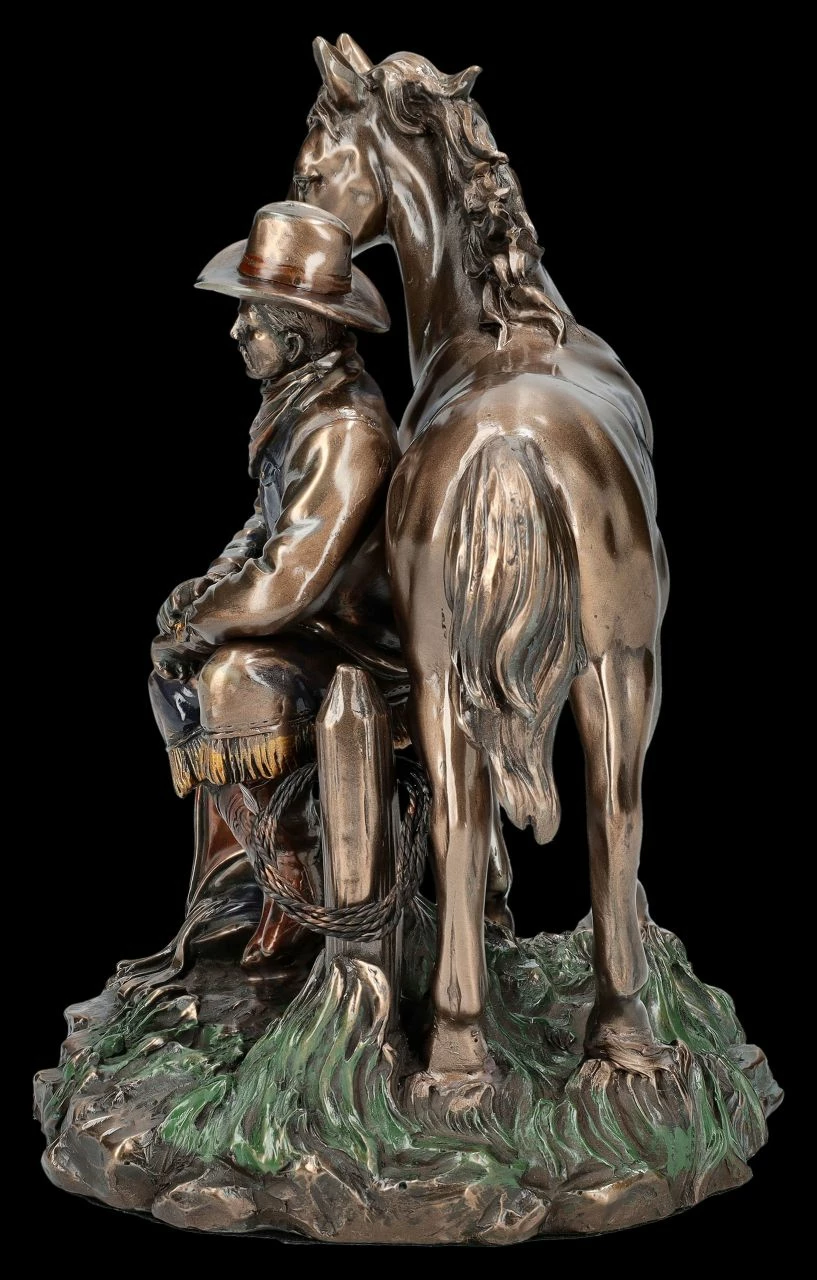Cowboy Figur Mit Pferd Bei Der Rast 8 Cowboy Figur Mit Pferd Bei Der Rast – Bild 6