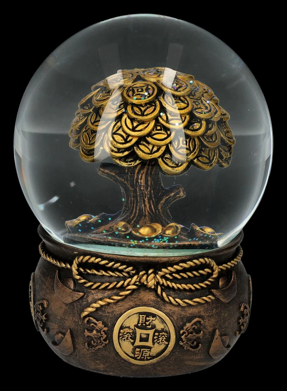Schneekugel Feng Shui - Geldbaum 5 Schneekugel Feng Shui - Geldbaum – Bild 3