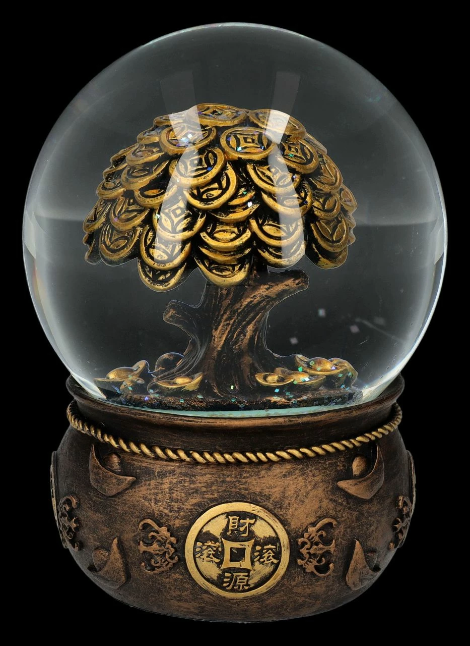 Schneekugel Feng Shui - Geldbaum 7 Schneekugel Feng Shui - Geldbaum – Bild 5