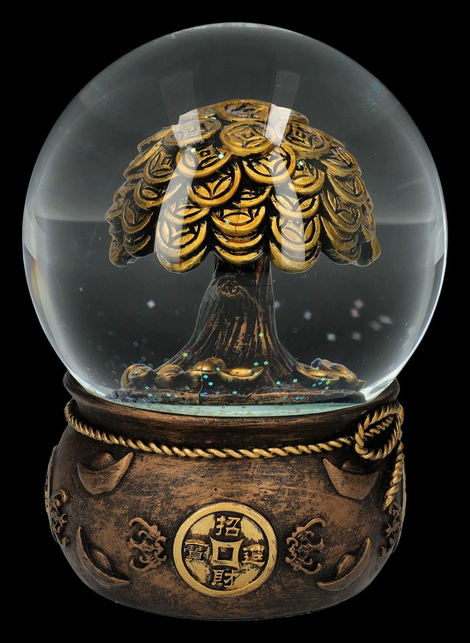 Schneekugel Feng Shui - Geldbaum 8 Schneekugel Feng Shui - Geldbaum – Bild 6