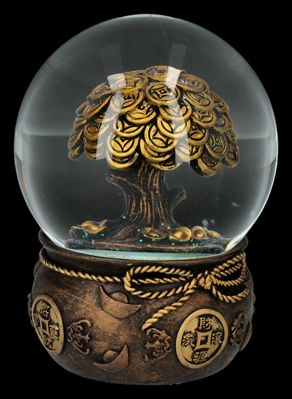 Schneekugel Feng Shui - Geldbaum 4 Schneekugel Feng Shui - Geldbaum – Bild 2