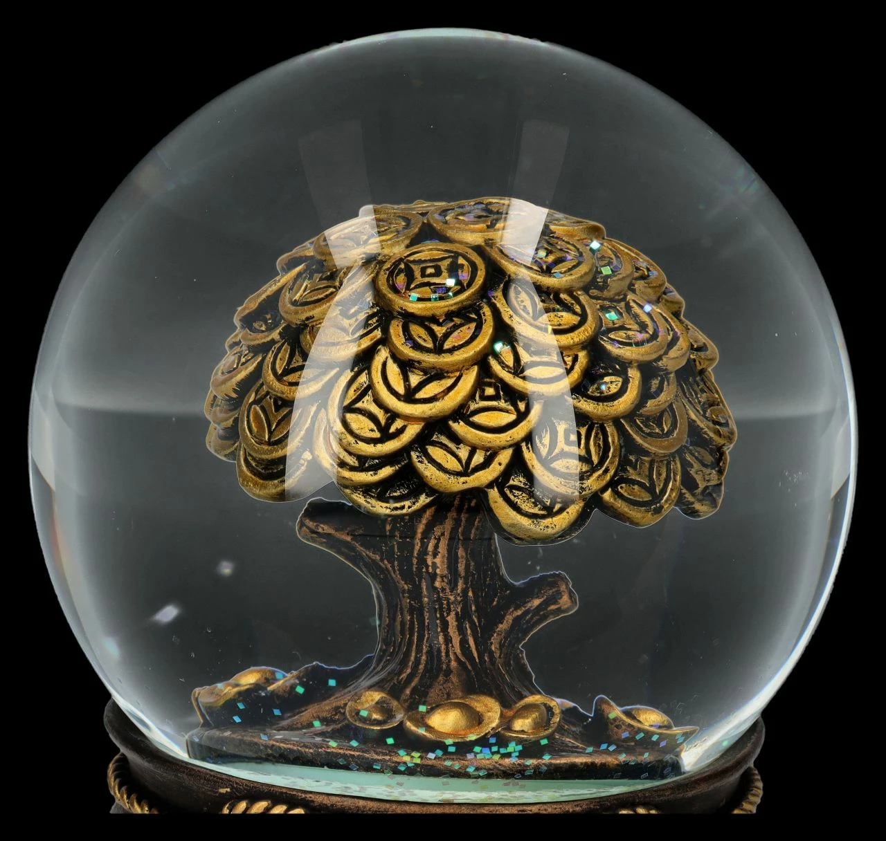 Schneekugel Feng Shui - Geldbaum 10 Schneekugel Feng Shui - Geldbaum – Bild 8
