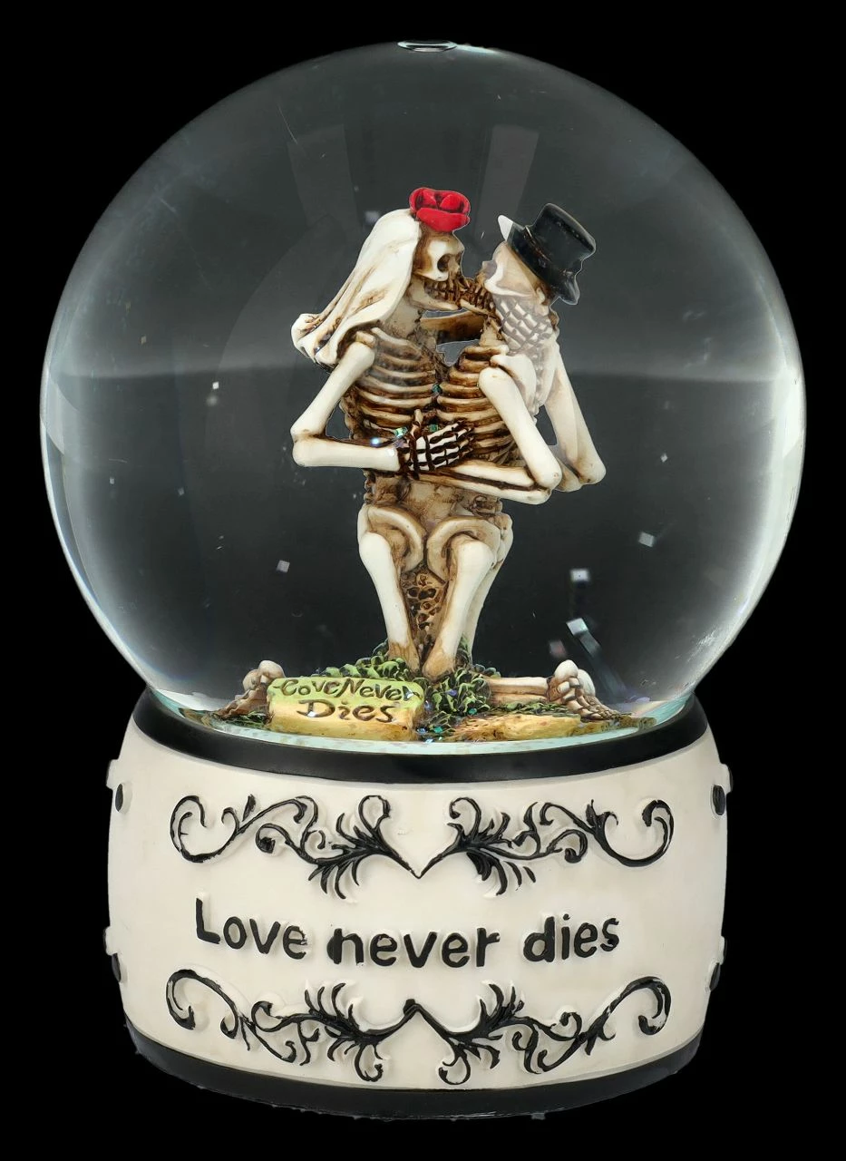 Schneekugel Küssende Skelette - Love Never Dies 4 Schneekugel Küssende Skelette - Love Never Dies – Bild 2