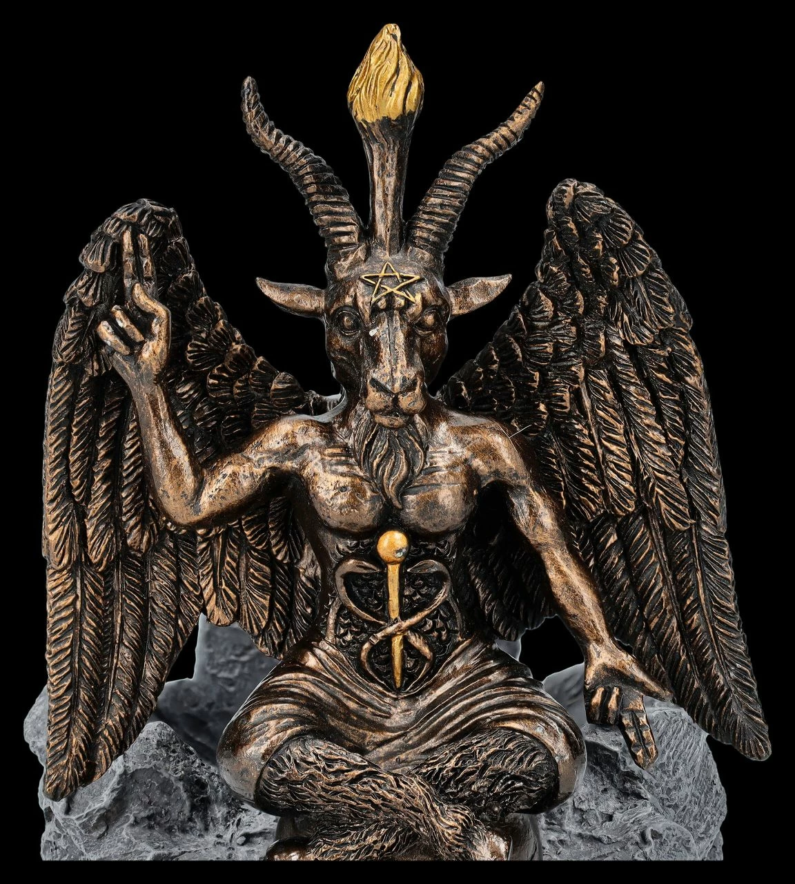 Baphomet Figur Mit Untersetzern 11 Baphomet Figur Mit Untersetzern – Bild 9