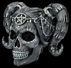 NEMESIS NOW Totenkopf Figur - Drop Dead Gorgeous - Solve And Coagula -FIGUREN Verkäufe 2D FS26805 Totenkopf Figur Drop Dead Gorgeous Solve and Coagula 6 1280x1280