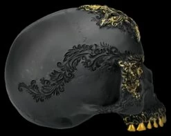 NEMESIS NOW Totenkopf Figur Schwarz-gold - Divine Demise -FIGUREN Verkäufe 2D FS26808 Totenkopf Figur schwarz Gold Divine Demise 4 1280x1280