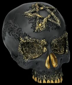 NEMESIS NOW Totenkopf Figur Schwarz-gold - Divine Demise -FIGUREN Verkäufe 2D FS26808 Totenkopf Figur schwarz Gold Divine Demise 7 1280x1280