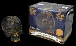NEMESIS NOW Totenkopf Figur Schwarz-gold - Divine Demise -FIGUREN Verkäufe 2D FS26808 Totenkopf Figur schwarz Gold Divine Demise 8 1280x1280