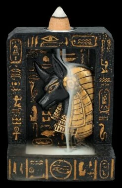 Rückfluss-Räucherhalter - Anubis Hieroglyphen 12 Rückfluss-Räucherhalter - Anubis Hieroglyphen -FIGUREN Verkäufe 2D FS26823 Ruckfluss Raucherhalter Anubis Hieroglyphen 13 1280x1280