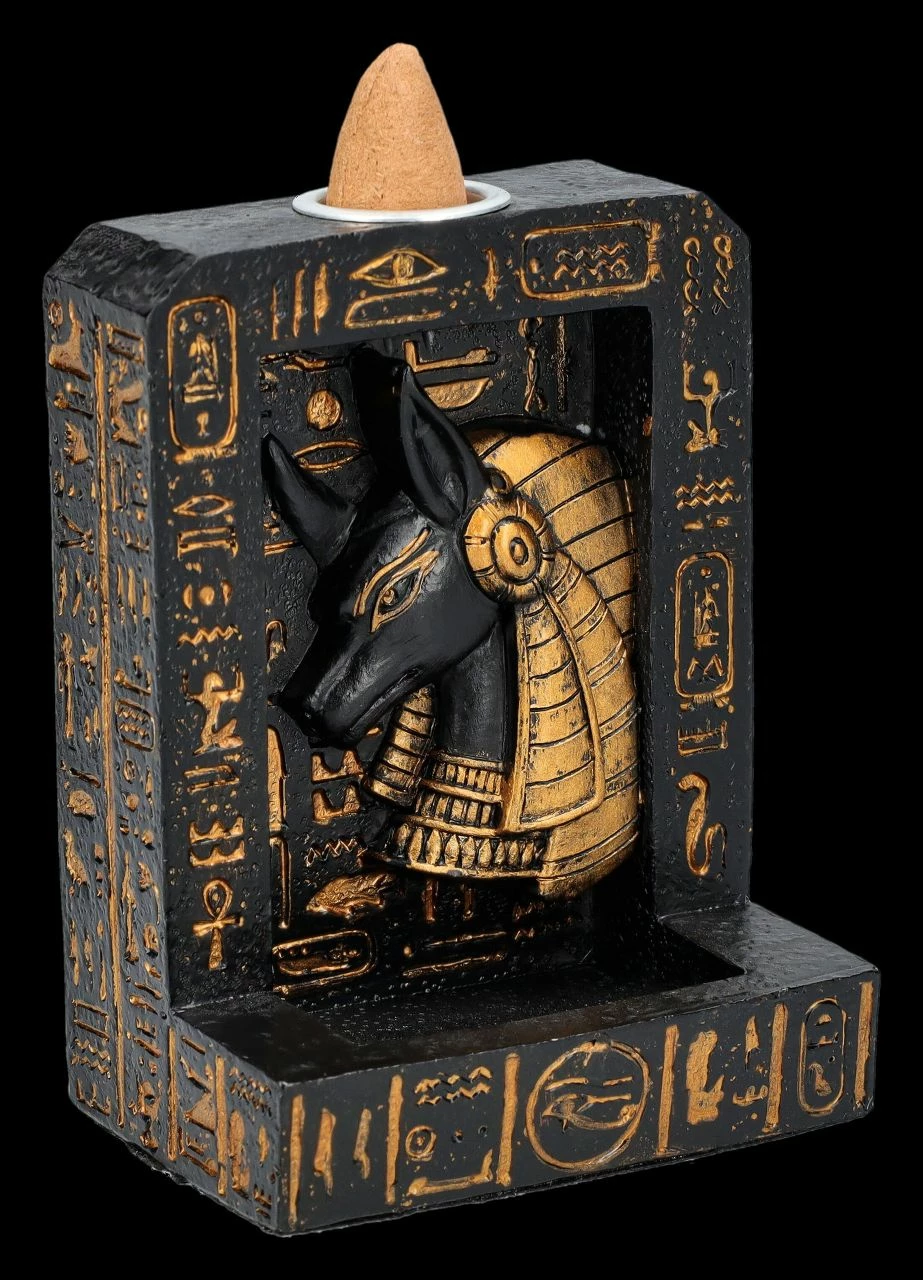 Rückfluss-Räucherhalter - Anubis Hieroglyphen 9 Rückfluss-Räucherhalter - Anubis Hieroglyphen – Bild 7