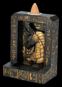 Rückfluss-Räucherhalter - Anubis Hieroglyphen 17 Rückfluss-Räucherhalter - Anubis Hieroglyphen -FIGUREN Verkäufe 2D FS26823 Ruckfluss Raucherhalter Anubis Hieroglyphen 6 1280x1280