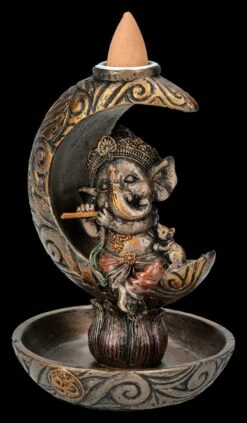 Rückfluss-Räucherhalter - Ganesha Mond -FIGUREN Verkäufe 2D FS26827 Ruckfluss Raucherhalter Ganesha Mond 11 1280x1280