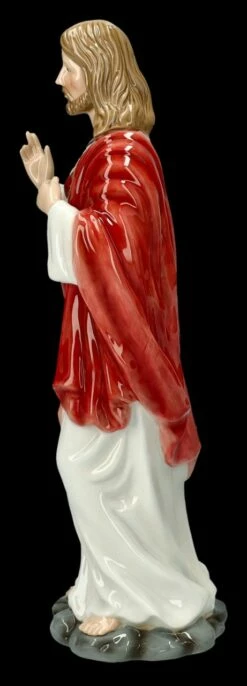 Heiligenfigur Porzellan - Gesegnetes Herz Jesu -FIGUREN Verkäufe 2D FS26861 Heiligenfigur Porzellan Gesegnetes Herz Jesu 2 1280x1280
