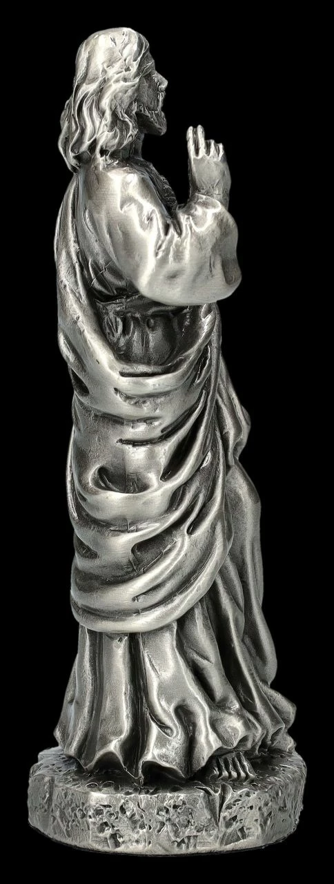 Heiligenfigur Zinn - Gesegnetes Herz Jesu 7 Heiligenfigur Zinn - Gesegnetes Herz Jesu – Bild 5