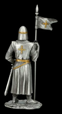 Zinnritter Figur - Kreuzritter Mit Fahne -FIGUREN Verkäufe 2D FS26889 Zinnritter Figur Kreuzritter mit Fahne 4 1280x1280