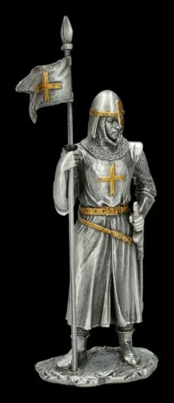 Zinnritter Figur - Kreuzritter Mit Fahne -FIGUREN Verkäufe 2D FS26889 Zinnritter Figur Kreuzritter mit Fahne 6 1280x1280