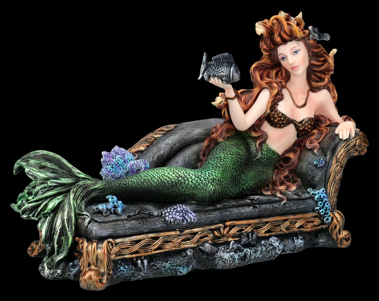 Meerjungfrauen Figur - Firana Mit Fisch 3 Meerjungfrauen Figur - Firana Mit Fisch