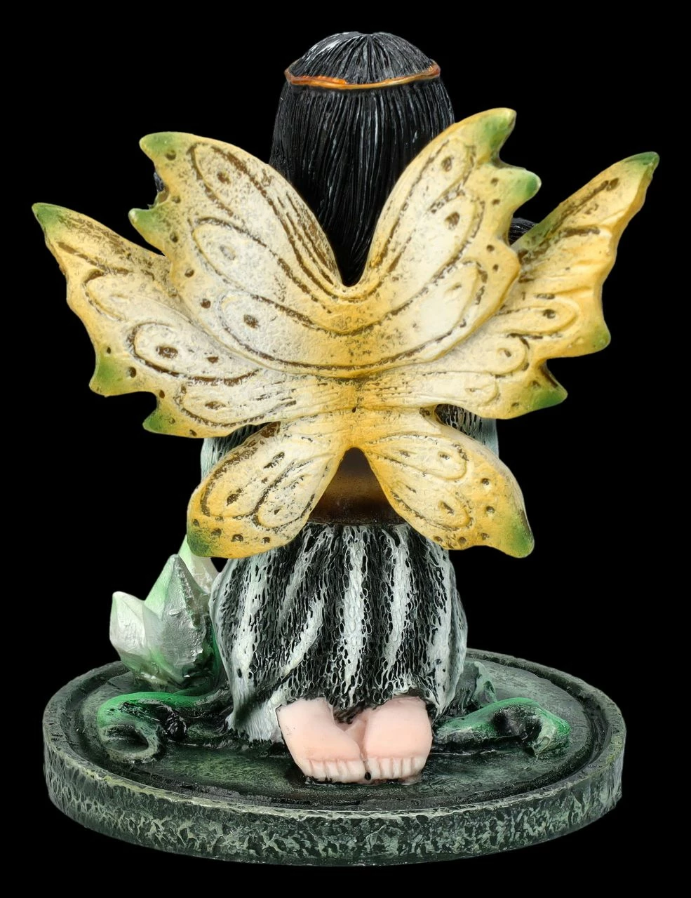 Elfen Figur Klein Grün - Kirana Mit Kristallen 6 Elfen Figur Klein Grün - Kirana Mit Kristallen – Bild 4