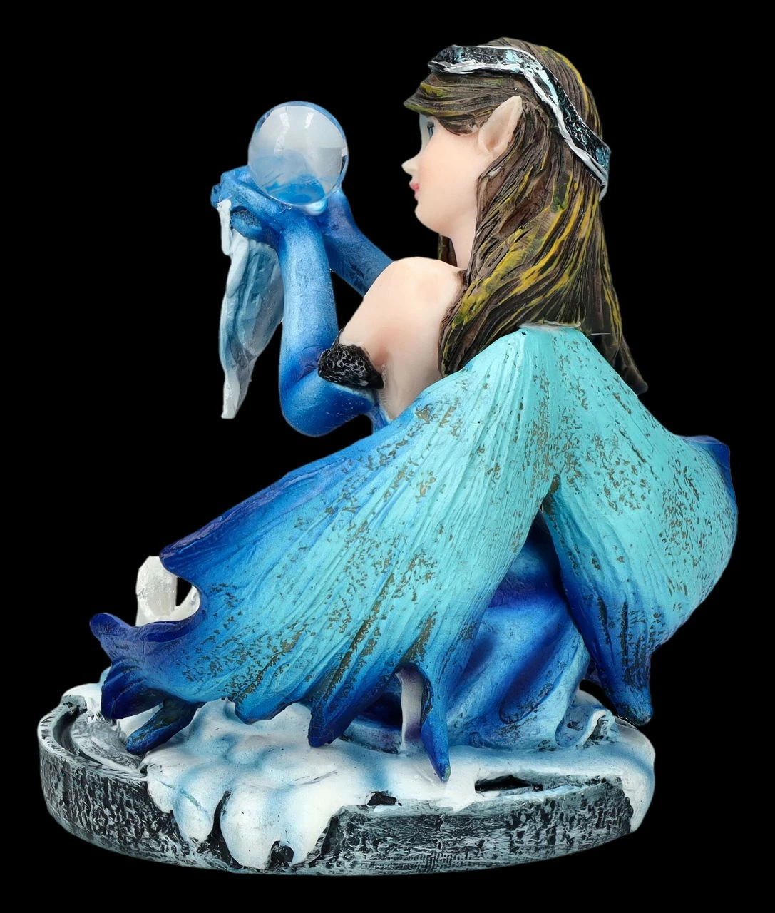Elfen Figur Klein Blau - Winara Winter Fee 9 Elfen Figur Klein Blau - Winara Winter Fee – Bild 7