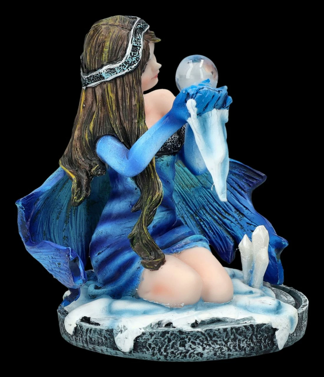 Elfen Figur Klein Blau - Winara Winter Fee 7 Elfen Figur Klein Blau - Winara Winter Fee – Bild 5