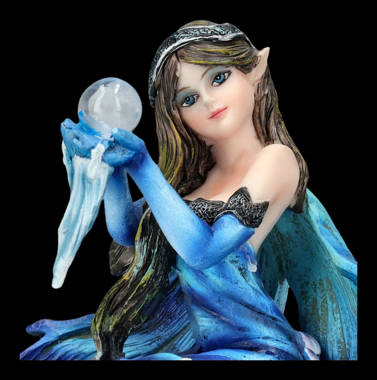 Elfen Figur Klein Blau - Winara Winter Fee 10 Elfen Figur Klein Blau - Winara Winter Fee – Bild 8