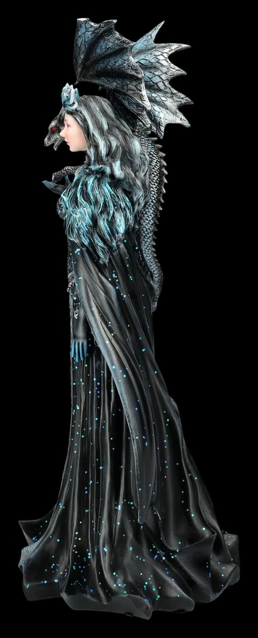 Magierin Figur Schwarz - Dark Queen Mit Drache 6 Magierin Figur Schwarz - Dark Queen Mit Drache – Bild 4